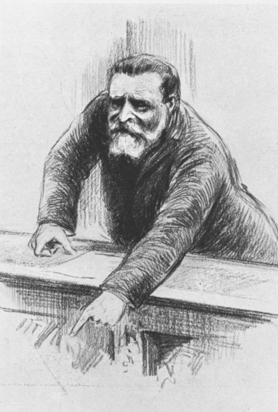 Jean Jaures in the Chamber of Deputies, June 1907 by Henri Rudaux